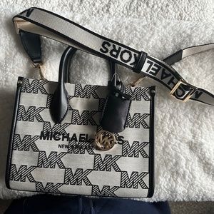 MICHAEL KORS Mirella Small Logo Jacquard Crossbody Bag - NWT